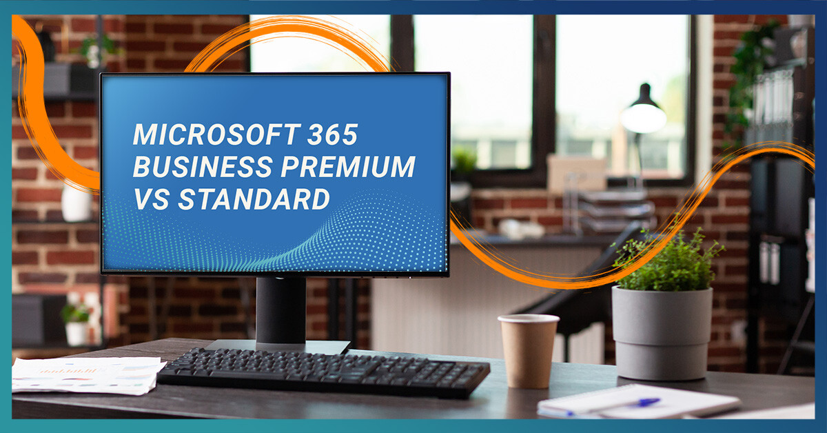 AI generated image for the Microsoft 365 business premium vs standard blog post